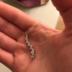 “Lab created”  (cubic zirconia) diamond necklace